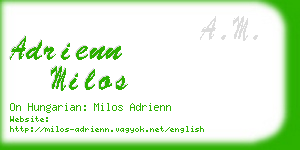 adrienn milos business card